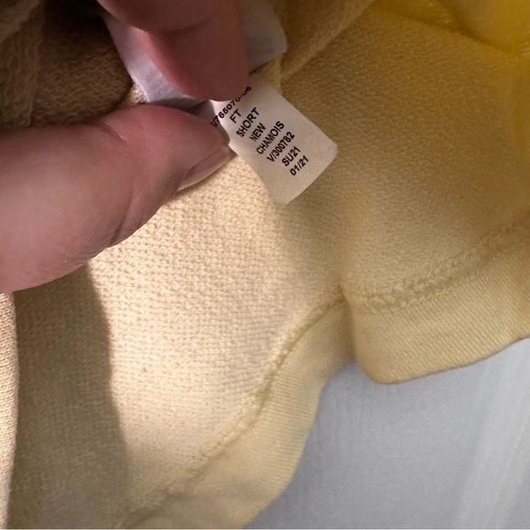 Pale yellow small gap sweat set short sleeve - Picture 10 of 12